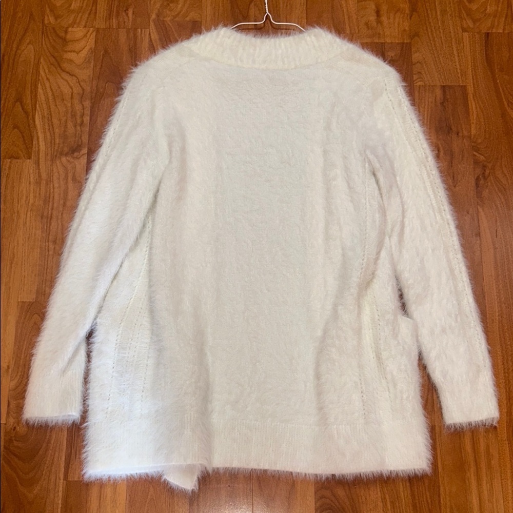 Banana Republic White Cardigan Sweater Oversized Knit - Picture 5 of 6
